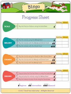 Bingo Progress Sheet Trans